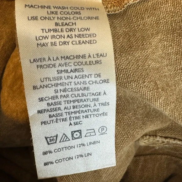 Free People Rhodes Chino Button Down Coverall with Front/Back Pockets Size XS - Picture 9 of 12